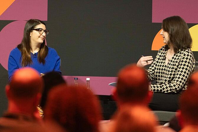 Jane Stiller (left), CMO of ITV, and Katie McQuater, editor of Research Live and Impact Magazine